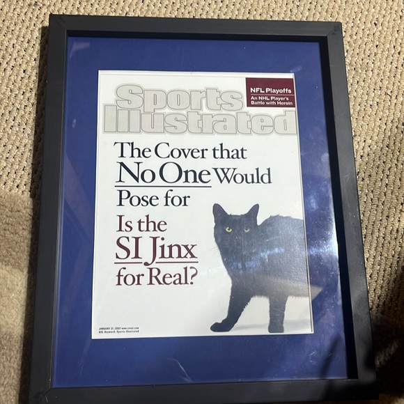 Sports illustrated framed cover - the cover no one would pose for. - Picture 1 of 7